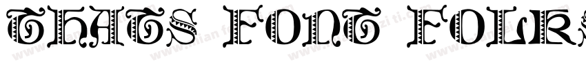 Thats Font Folks字体转换